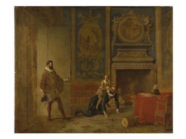 Dimensions taken from C.M. Kauffmann, <i>Catalogue of Foreign Paintings, II. 1800-1900</i>, London, 1973