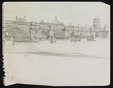 Taken from ‘Catalogue of Drawings in the “Recording Britain” Collection given by the Pilgrim Trust to the Victoria and Albert Museum’ published by the Victoria and Albert Museum, Prints, Drawings and Paintings Department, 1951, and converted from inches to centimetres.