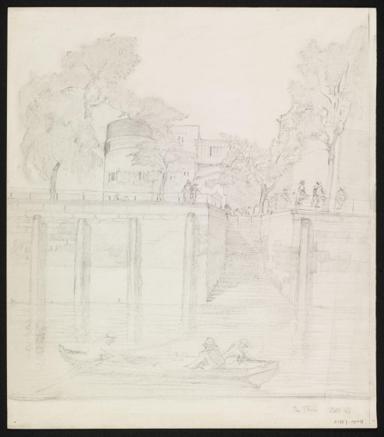 Taken from ‘Catalogue of Drawings in the “Recording Britain” Collection given by the Pilgrim Trust to the Victoria and Albert Museum’ published by the Victoria and Albert Museum, Prints, Drawings and Paintings Department, 1951, and converted from inches to centimetres.