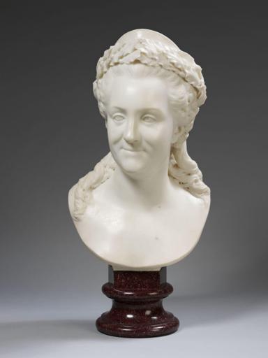 Dimensions for Bust and Socle from Object Card 

V&A condition statement (Johanna Puisto) 2006 for "Citizens and Kings, Portraiture in the Age of David and Goya 1770-1830", gave measurements as:-
H. 66cm (approx.)
W. 33cm (approx.)
D. 27cm (approx.)

Previous CMS dimensions: Height 65.1cm x Width 33.5 cm x Depth 30cm. Height of socle 15.5cm