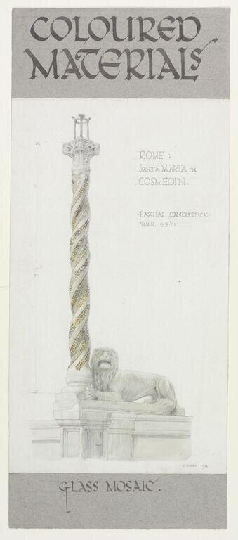 Dimensions taken from <u>Victoria & Albert Museum Department of Prints and Drawings and Department of Paintings, Accessions 1932. </u> London: HMSO, 1933.